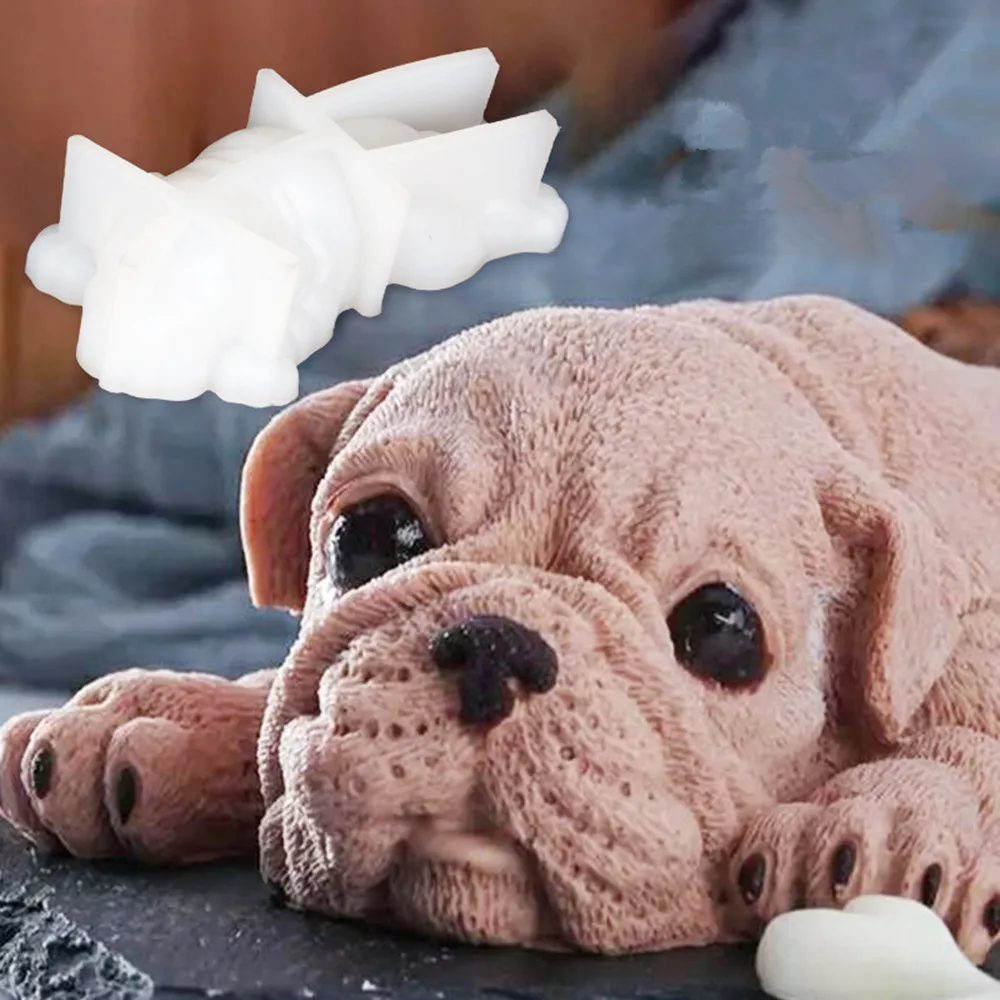 WOWCC 1 шт. милый собачий силиконовый форма для Мусса торт 3D Shar Pei форма мороженое пудинг jello Blast Chilling инструмент украшение для помадной глазури