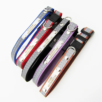 3 in1 Engraved Reflective Nameplate ID Collar 3