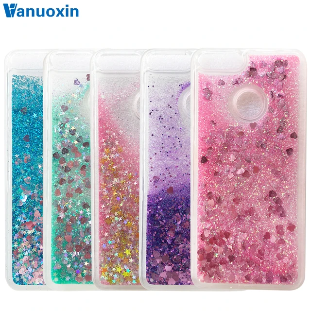 Cheap Honor 9 Lite case on for Huawei Honor 9 Lite case sFor Funda Huawei Honor9 Lite Liquid Dynamic Glitter Soft TPU Phone case cover