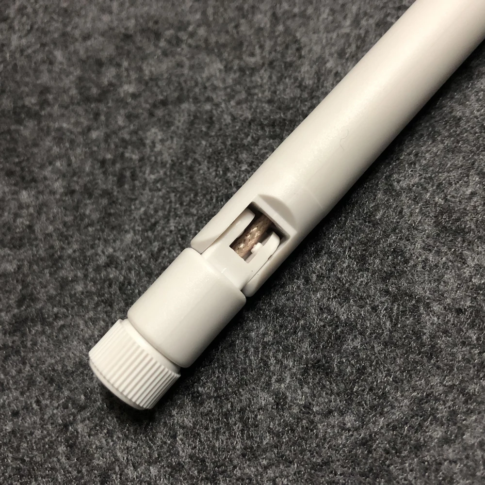 OwlCat 2.4Ghz 5Dbi High Gain 4G Antenna Male Plug White Color 20cm for 4G Wireless SIM Camera Antenna Connector