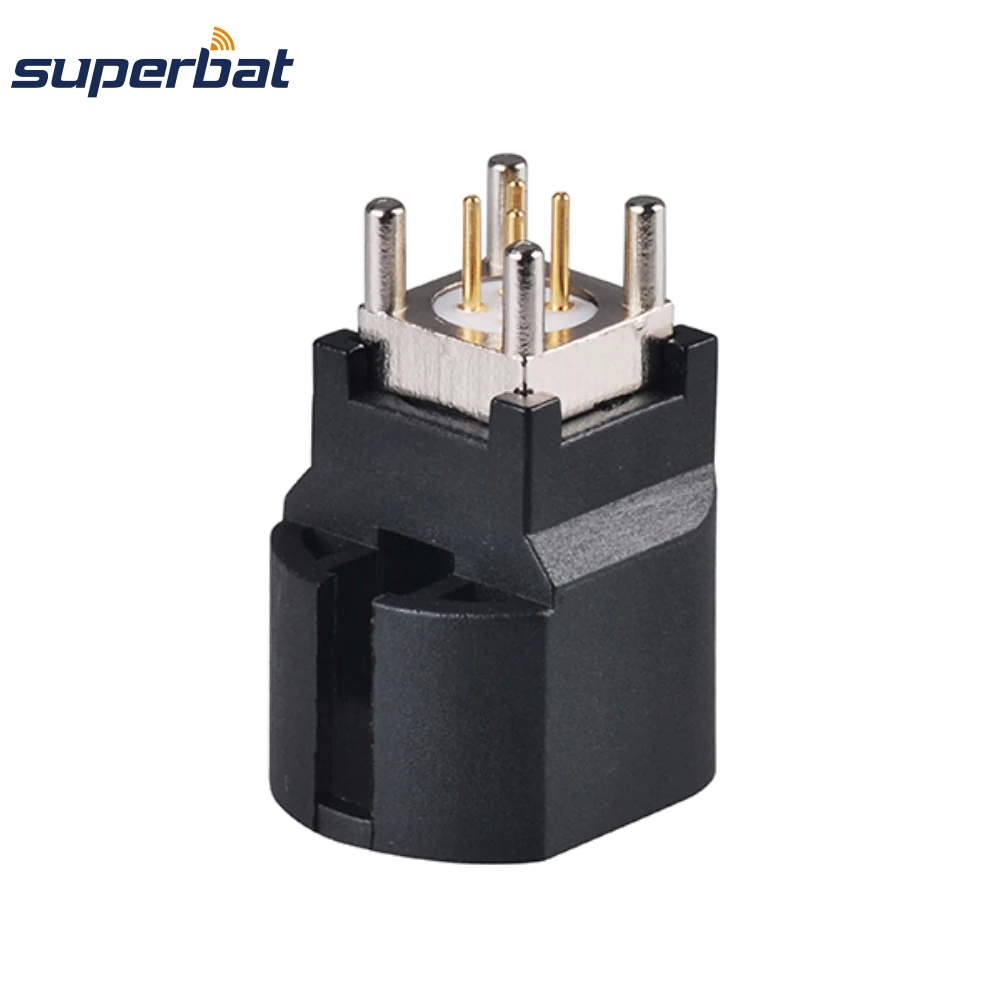 Superbat 100ohm FAKRA A HSD Female PCB RF Coaxial Connector High Speed Data for Automotive GPS & Infotainment