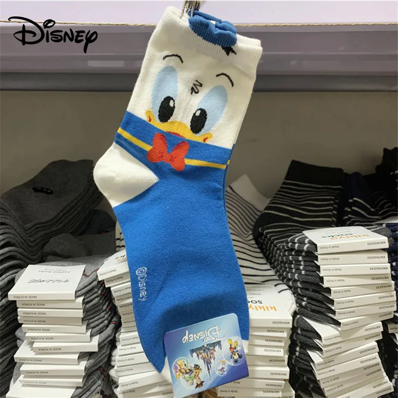 Disney женские носки Дональд Дак Микки туба милые Мультяшные носки хлопковые носки