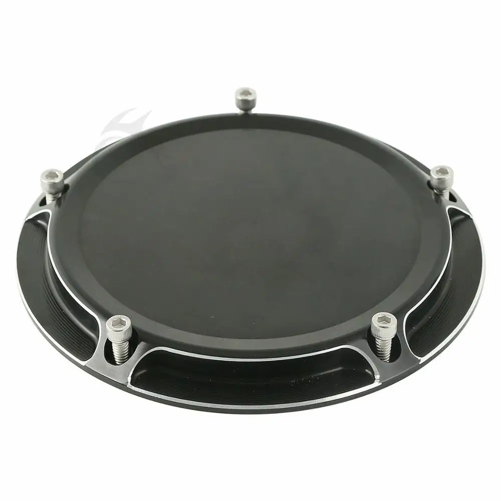

CNC Derby Cover Black For Harley 1999-17 Evolution 1340 Touring Twin Cam Road King Glide Softail Dyna
