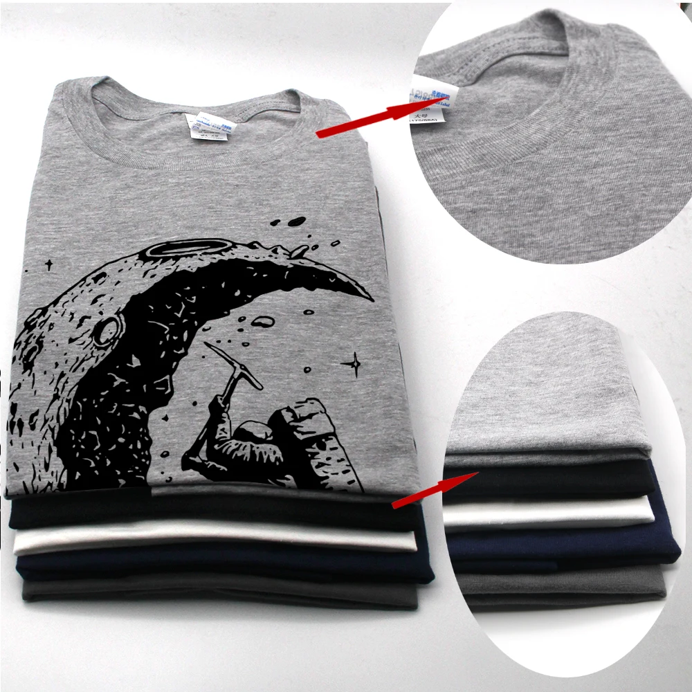 100% cotton digging the moon print casual mens o-neck t shirts fashion men's tops men T-shirt short sleeve men tshirt 2017 HTB1ctvpPFXXXXcoXVXXq6xXFXXXS - 100% cotton digging the moon print casual mens o-neck t shirts fashion men's tops men T-shirt short sleeve men tshirt 2017