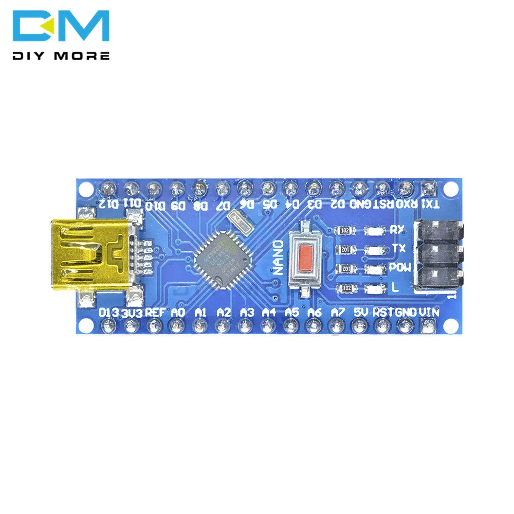Плата драйвера микроконтроллера CH340 CH340G NANO 3 0 Mini USB Atmega328 ATmega328P модуль 5 в 16 м для