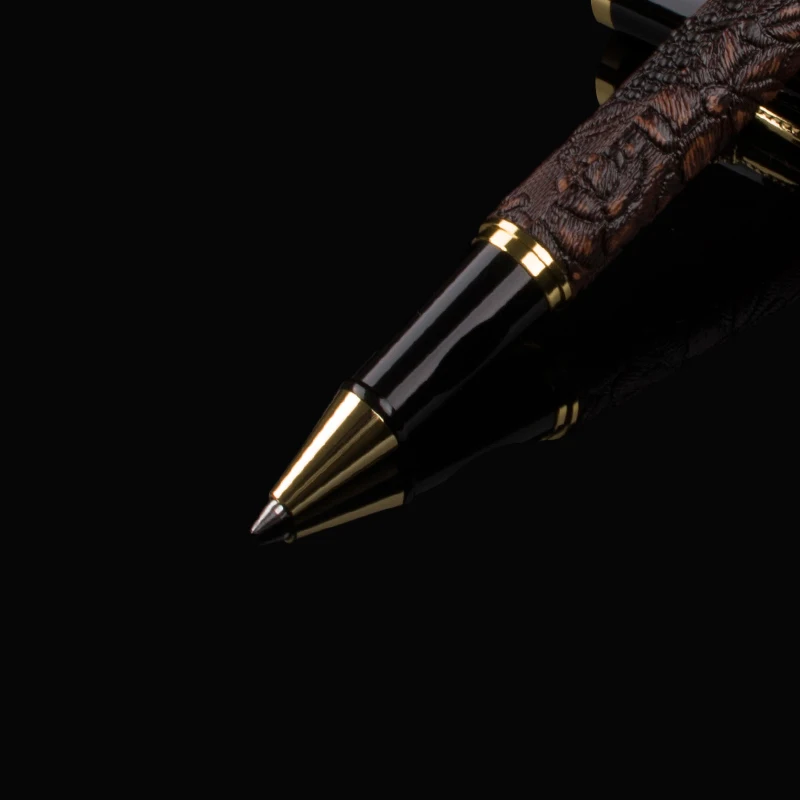 Шариковая ручка dika wen металлическая кожа dragon шариковая ручка с зажимом с черным заправкой шариковые ручки Офисные принадлежности Школьные принадлежности