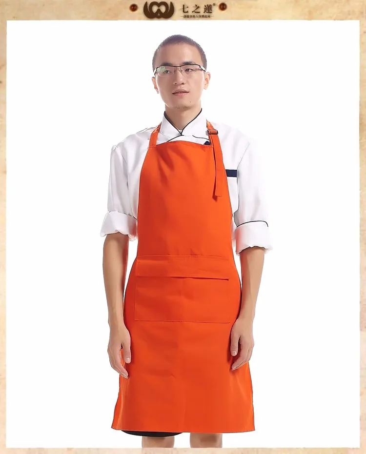 Hot Sale PVC Waterproof Cooking Kitchen Apron Men Long Section Simple Antifouling Male Halter Apron Adult Bib Apron For Men