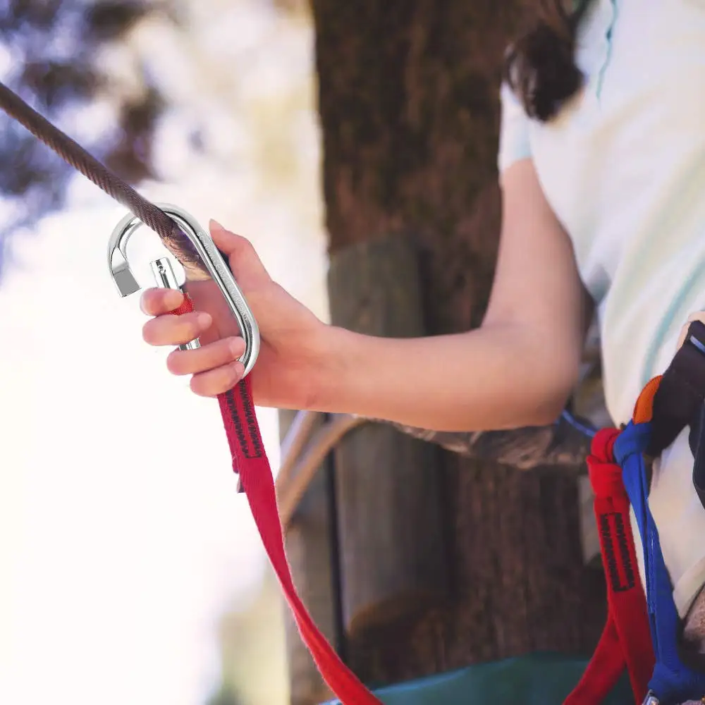 Carabiner Clips Heavy Duty 25KN/5600LB - 4.3" Large Caribiniers for Hammocks, Rigging, Gym, Yoga 4