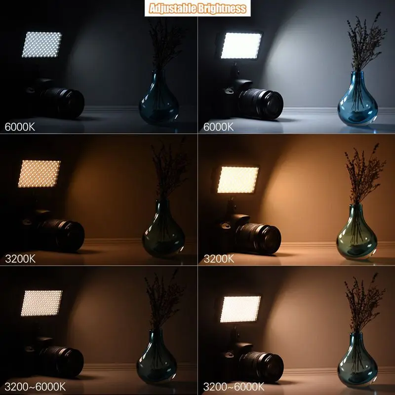 Ультра-тонкий 3200 K/6000 K Dimmable студийный видео Фотография СВЕТОДИОДНЫЙ Светильник Панели 228 шт бусины для Canon Nikon DSLR камеры DV Camc