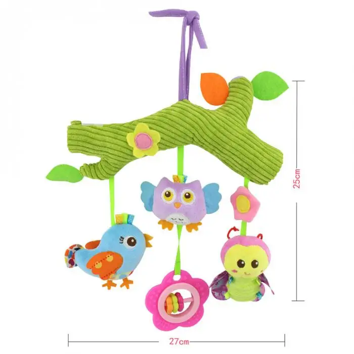 Модные детские плюшевые игрушки крест бар тип красочные животные подвеска Подвесная детская кроватка прогулочная коляска детские игрушки для малышей Подарки