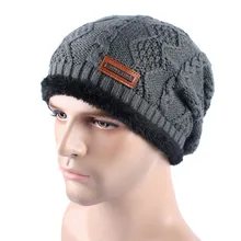 Зимние трикотажные шапки твист бархатные теплые шерстяные высокое качество шапки бини шапки Кофе головные уборы Skullies шапки-осенние брюки цвета хаки, головные уборы толщиной 6 цветов M072