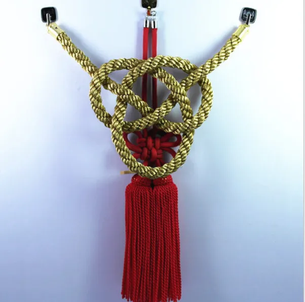 Один комплект JP соединительная планка производство авто SILVER KIN TSUNA ROPE & RED FUSA KIKU KNOTS