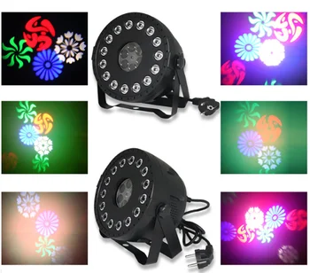 

8pz dj mini slim par led rgb dmx512 auto remote control led wash par with gobo spot lyre wash samll par