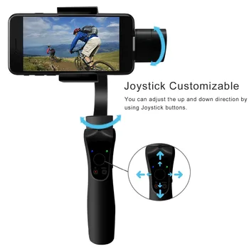 

Monopad Joystick Selfie Stick Mobile Handheld 3 AxisGimbal Stabilizer Smooth Video Motion Timelapse Panorama Functions Suitable