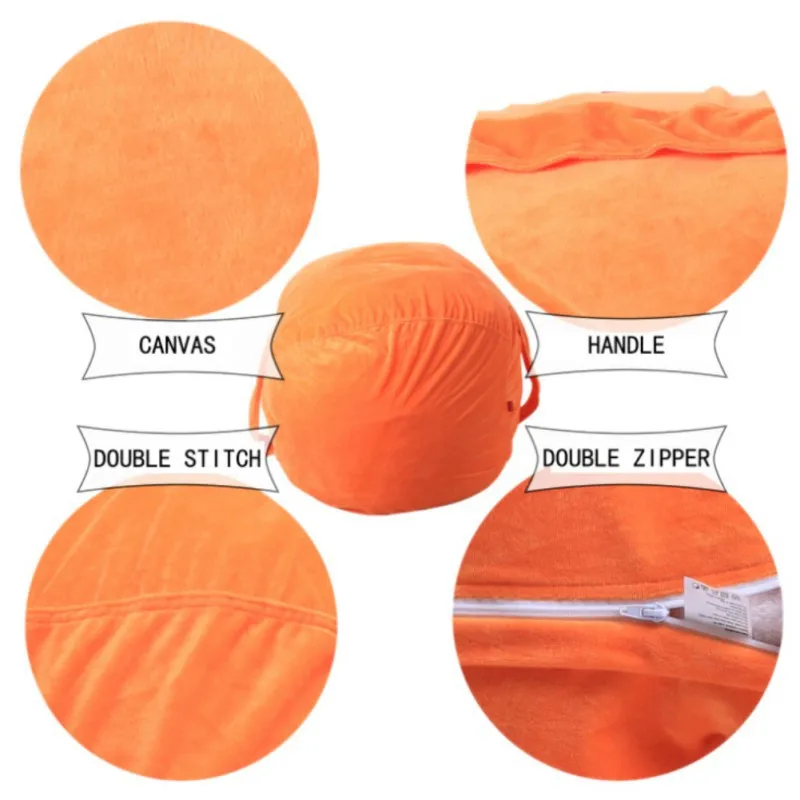 Large Bean Bag Chair Cover Kids' Stuffed Storage Bags Toy Organizer for Kids Bedroom, Storage Solution for Plush Toys,Towels Large Bean Bag Chair Cover Kids' Stuffed Storage Bags Toy Organizer for Kids Bedroom, Storage Solution for Plush Toys,Towels
