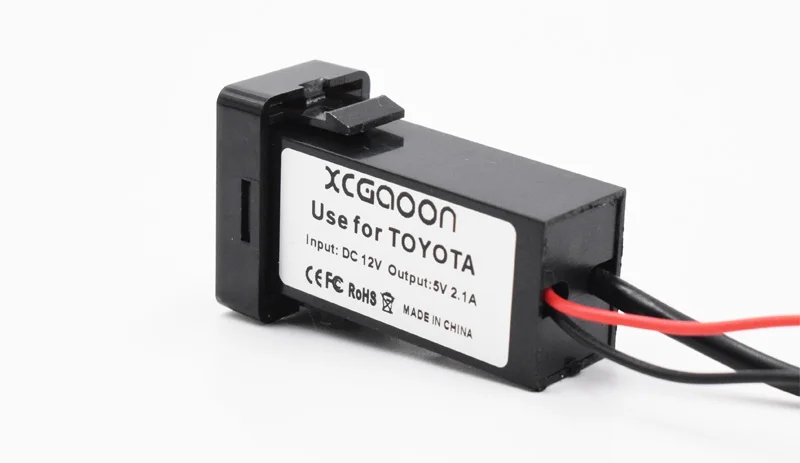 XCGaoon 5 шт. Специальный 5 в 2.1A Автомобильный USB разъем зарядное устройство адаптер и USB аудио разъем использовать для TOYOTA Corolla Auris Avensis RAV4