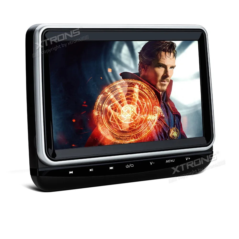 Best XTRONS 10.1" Car Headrest DVD Player auto radio 1080P Video Monitor HD Digital TFT Screen Touch Panel 1024*600 with HDMI Port 1