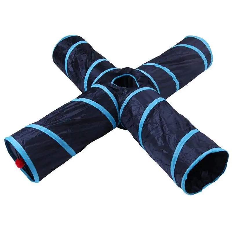 Foldable Pet Cat Play Tunnel Indoor Outdoor Pet Cats Training Toys for Cat Kitten Rabbit Animals Play Tunnel Tubes 2/3/4 Holes Foldable Pet Cat Play Tunnel Indoor Outdoor Pet Cats Training Toys for Cat Kitten Rabbit Animals Play Tunnel Tubes 2/3/4 Holes