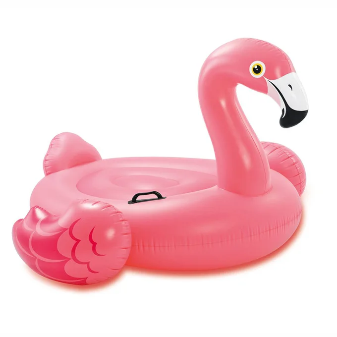 

New Inflatable Small Flamingo Mounts Outdoor WATER PARK Sunbathe Floating Mat Pool Swim Ring Life Sea Party