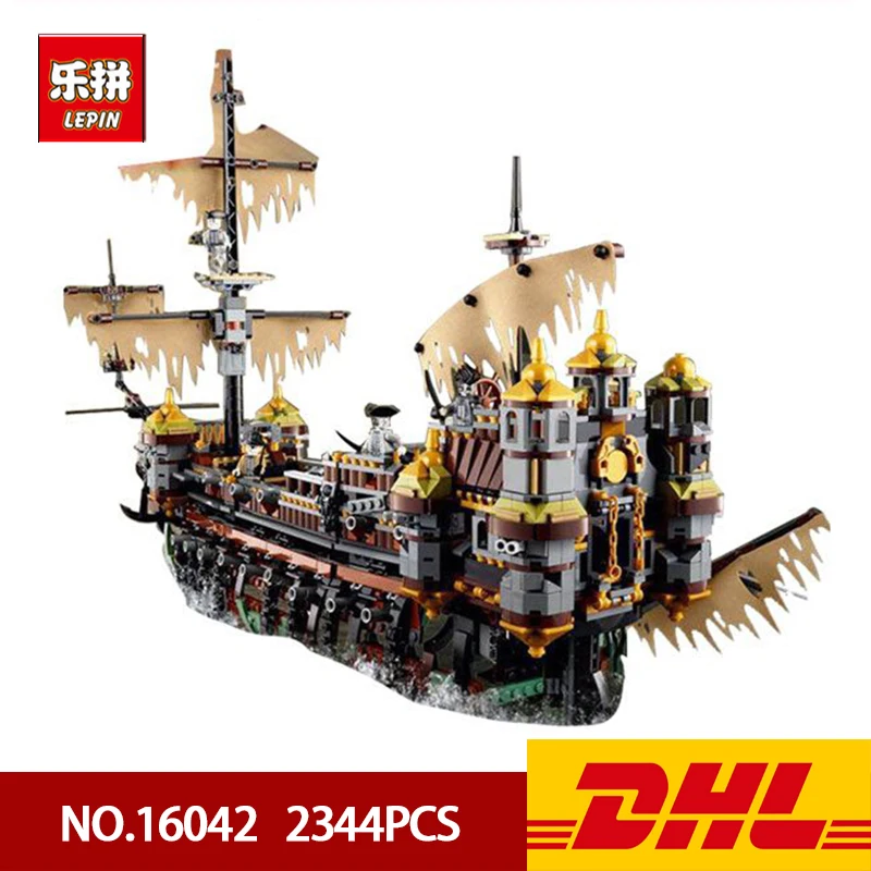 

Lepin 16042 2344Pcs New Pirate Ship Series The Slient Mary Set Children Educational Building Blocks Bricks Compatible 7104 Gift