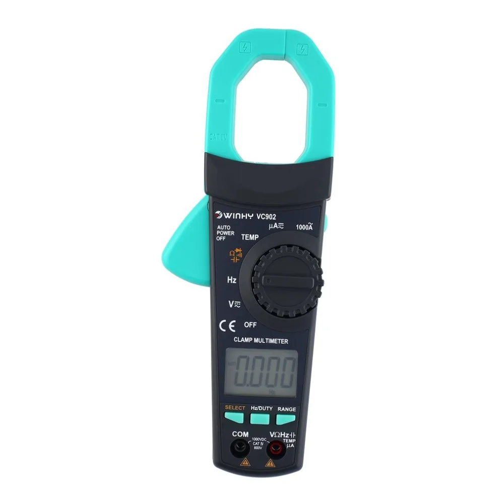 

Digital Clamp Meter VC902 DC/AC Volt Amp Ohm Diode Mini Multimeter Ammeter Multitester Current Voltage Resistance Tester Probe