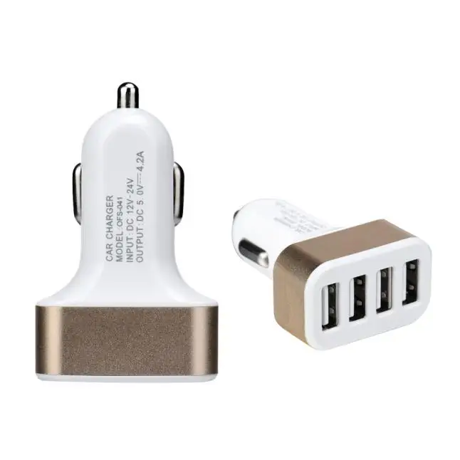 Kongyide Универсальный 4 порта USB DC Автомобильное зарядное устройство адаптер для iPhone