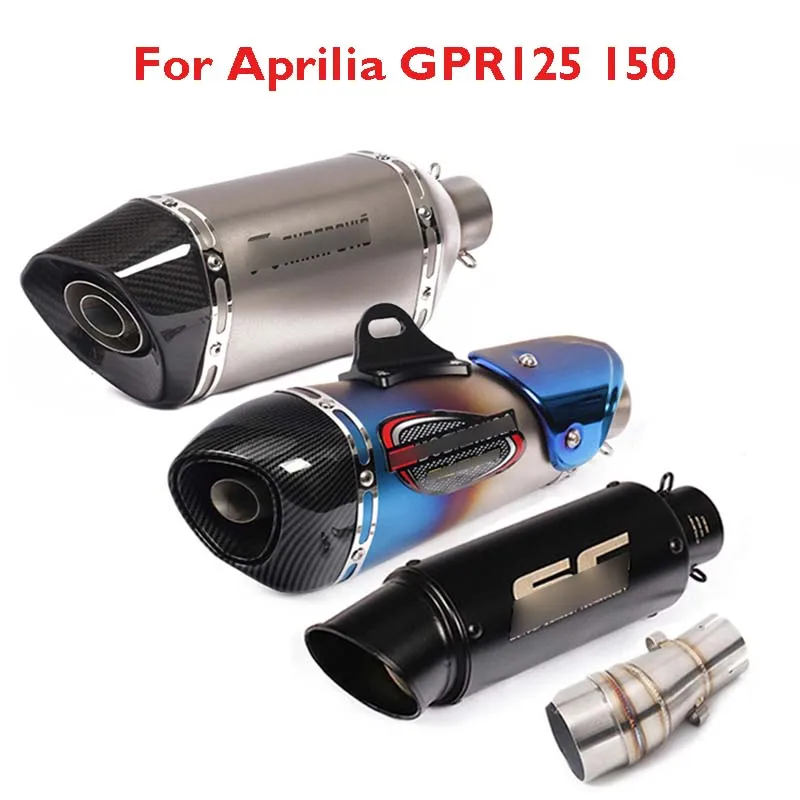 

Slip on GPR125 GPR150 Exhaust Pipe Muffler Mid Link Tube Exhaust System Escape for Aprilia GPR125 GPR150 GPR125 150