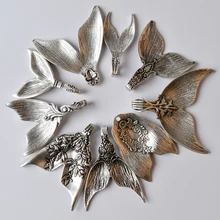 1 шт мульти-дизайн ожерелье с русалкой Шарм Кулон в виде хвоста Кита Амулет ожерелье Йога дух ювелирные изделия