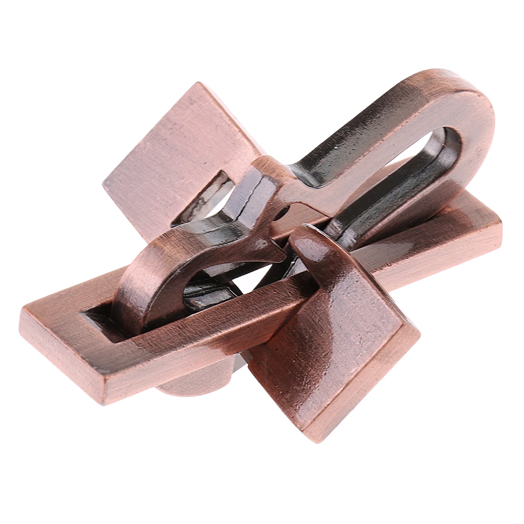 5x Vintage Lock Puzzles Brain Teaser Kids Mind Game Toy IQ Test Magic Trick