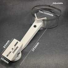 Алюминиевый кронштейн для камеры видеонаблюдения Регулируемый цилиндрический полюс обруч кронштейн правый угол наружный настенный угловой кронштейн аксессуары для видеонаблюдения