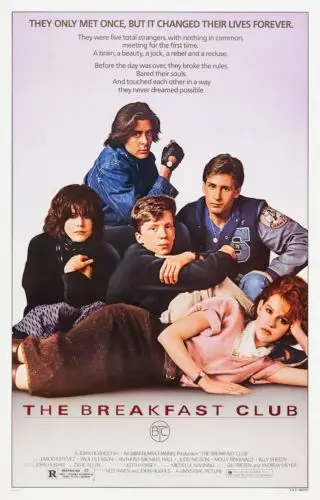 

THE BREAKFAST CLUB Movie POSTER John Hughes Molly Ringwald
