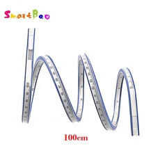 

100cm Snake Shaped Ruler Soft Flexible Curve Ruler Flex Curved Ruler Quilting 40 Inch; Double-sided Scale