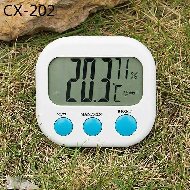 Термометр гигрометр измерения высокого качества температура влажность цифровой измеритель Крытый Открытый Метеостанция тестер HTC-2 HTC-1 - Цвет: CX-202