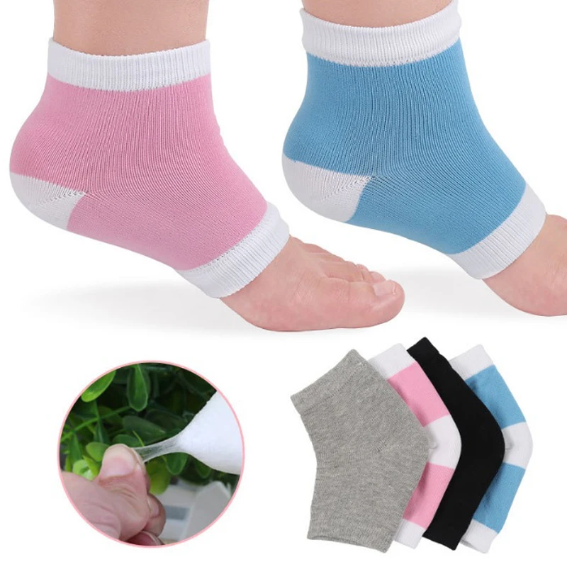 Gel Heel Socks Moisturizing Cracked Skin Treatment Ankle Sock Footcare