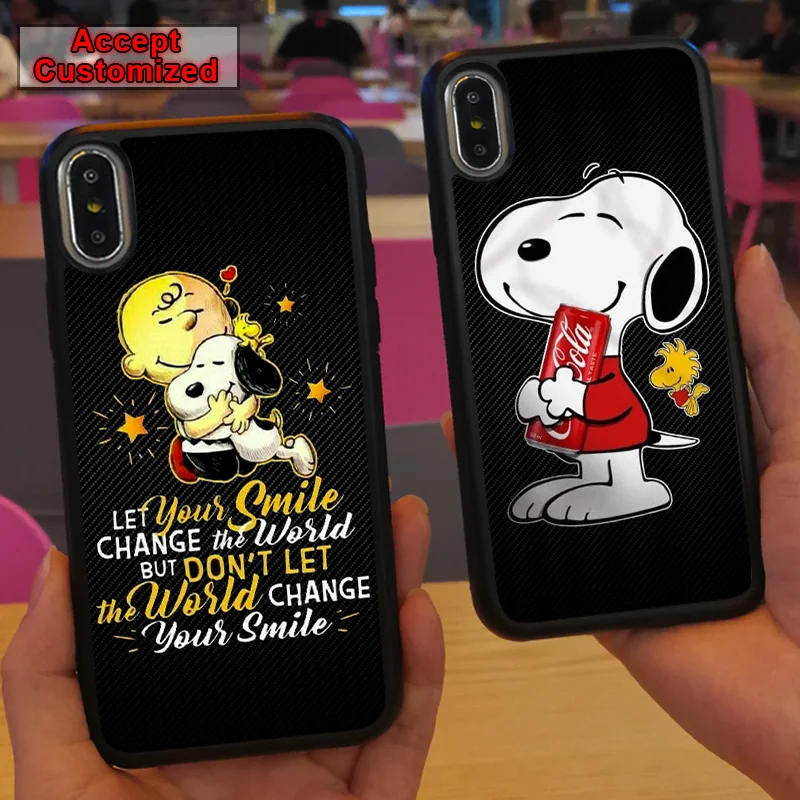 

Snoopys Case Cover for iPhone 10 X XS Max XR 6 6S 7 8 Plus 5 5S SE Samsung Galaxy Note 8 9 S8 S9 S10 S10E Plus S6 S7 Edge
