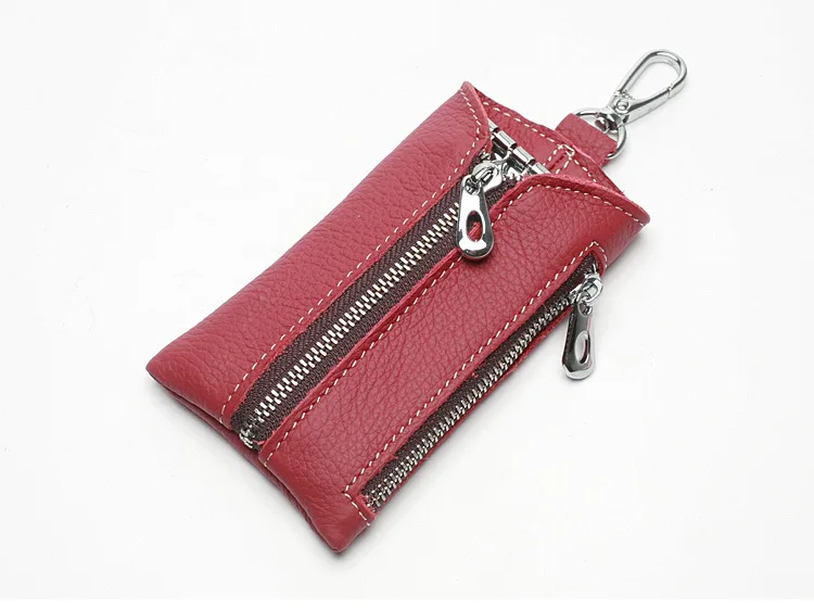 SKEINS High Quality purse Keychain Genuine Leather Key Bag Large