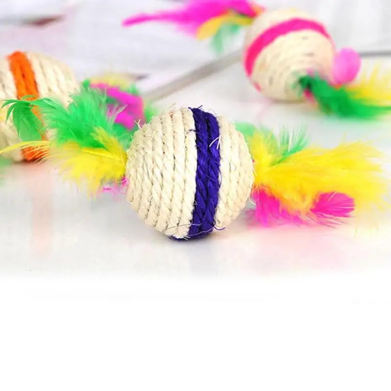 Красочная игрушка для кошек, шар, интерактивные игрушки для кошек, игра ...