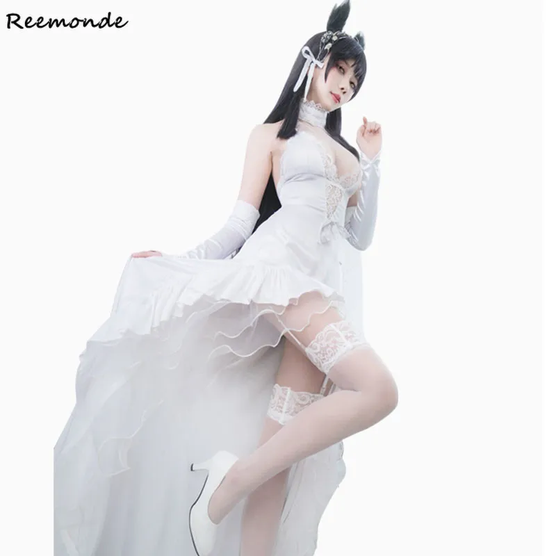 Azur Lane карнавальный костюм Atago Такао белый цветок обещает торжественные платья