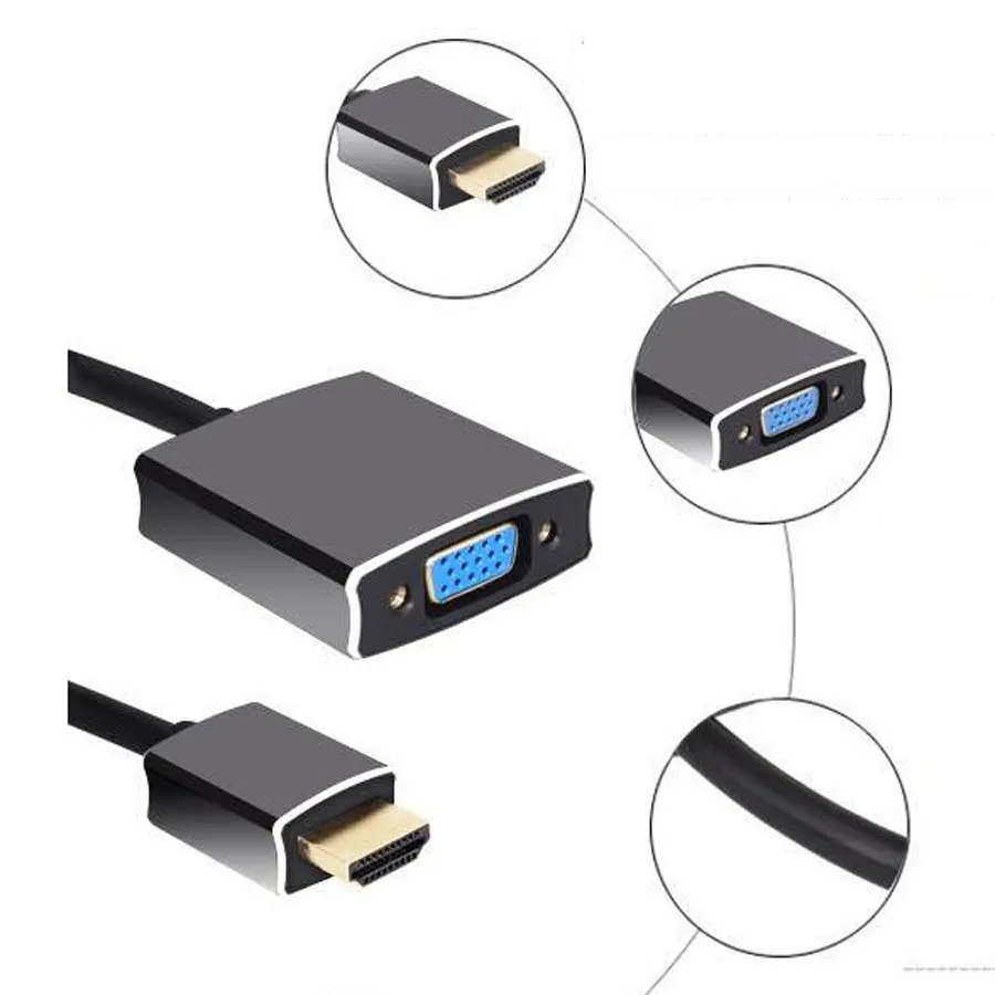 Aluminum alloy HDMI TO VGA (7)