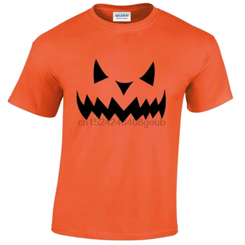 Effrayant Jack O'Lantern тыквы уход за кожей лица Футболка Haut трюк или лечения | Мужская