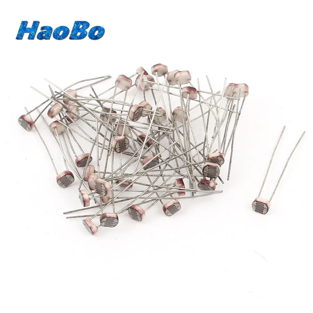 500PCS GL5528 5528 Light Dependent Resistor LDR 5MM Photoresistor