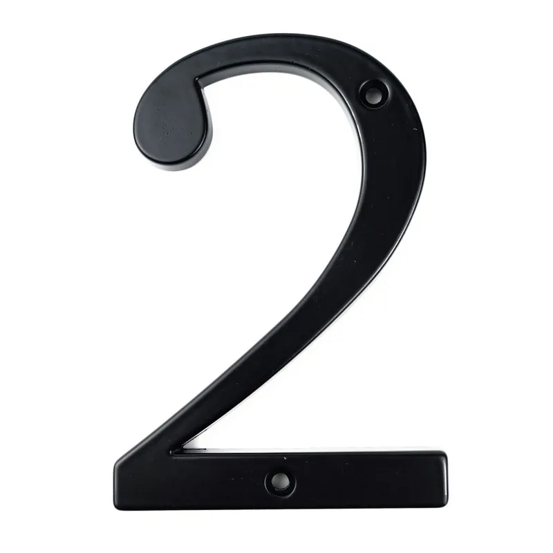 

Black 101mm Height House Number Big House Door Address Number Digits Zinc Alloy Screw Mounted Big Door Address Sign #2