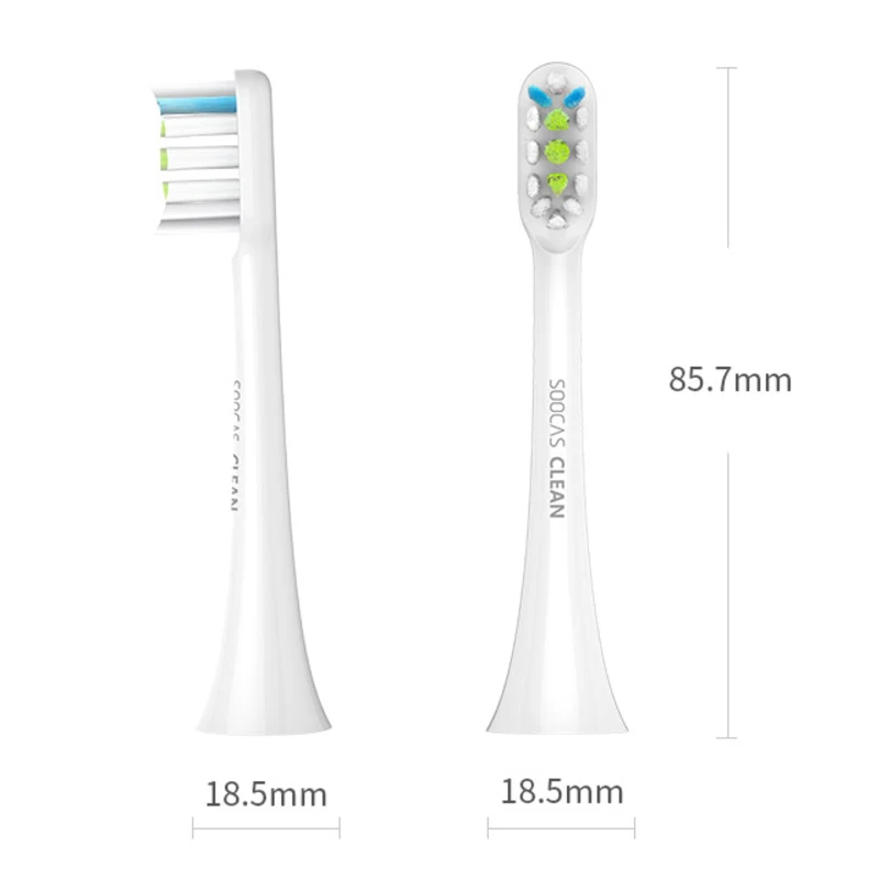 Original Xiaomi 2PCS SOOCAS Replacement Toothbrush Head for SOOCAS / SOOCARE X3 Mi Home APP Control Bluetooth Teethbrush Original Xiaomi 2PCS SOOCAS Replacement Toothbrush Head for SOOCAS / SOOCARE X3 Mi Home APP Control Bluetooth Teethbrush