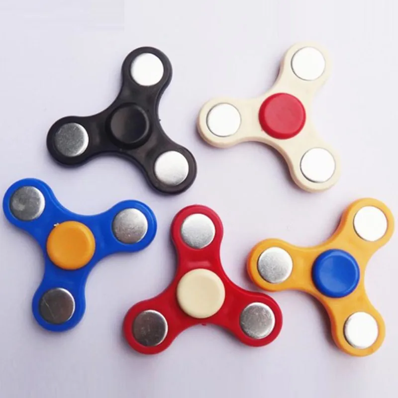 

Mini Creative Plastics EDC  Three Corner Funny Flaps Hand Spiner Steel Bearing For ADHD Anxiety Stress Children Toy