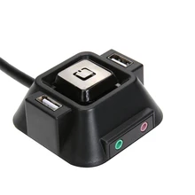 USB гаджеты настольный компьютерный переключатель ПК корпус USB Поддержка питания включения выключения сброса USB Кнопка удлинитель с переключателем кабель для дома интернет кафе