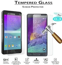 SM-N910F N910H N910C N910G Tempered Glass Film 9H Round Edge Screen protector sFor Samsung Galaxy Note 4