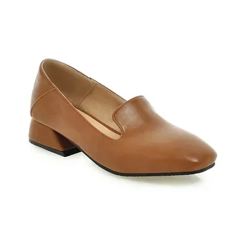

19 years in early spring the new party with low with square yards size 32-48 shallow mouth joker leisure single woman shoes