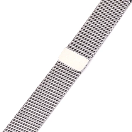 Sliver 2 шт металлический ремешок для Xiaomi Huami Amazfit Bip бит ремешок 20 мм Миланский Браслет Pulseira стальные магнитные ремешки для умных часов - Цвет: Sliver