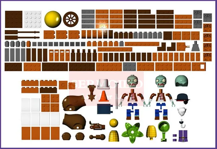 2017 новые фигурки растений против зомби игрушки для детей подарок B12|block toys|building