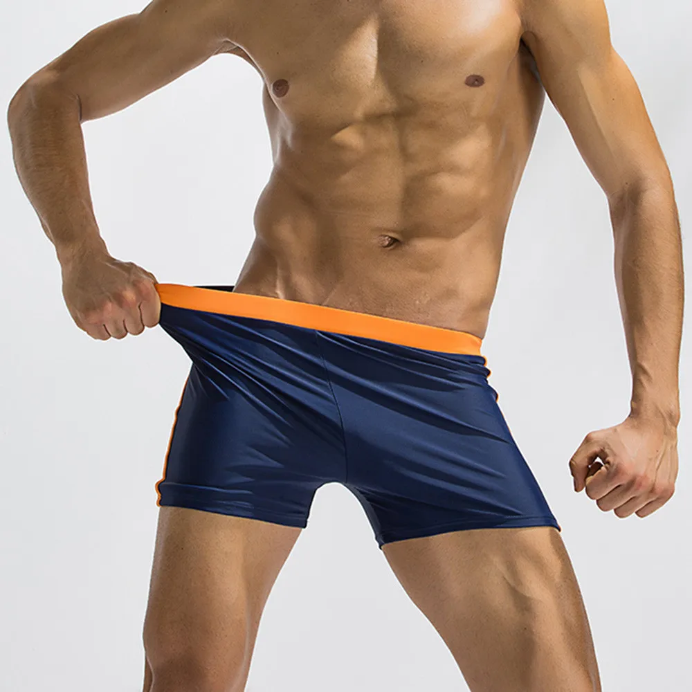 

2019 Summer Beach Men's Swimwear Swimsuits Basic Beach Surfing Swim Boxer Trunks Board Shorts Zwembroek Heren Mayo #YL5